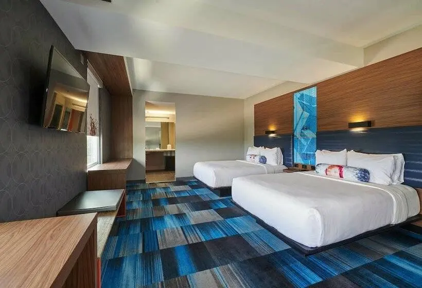 اتاق استاندارد با 2 تخت دوبل, Aloft Cleveland Airport