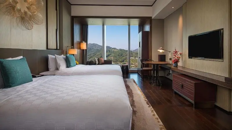 キングサイズベッドのスタンダードルーム, Hualuxe Xiamen Haicang Habour View An Ihg