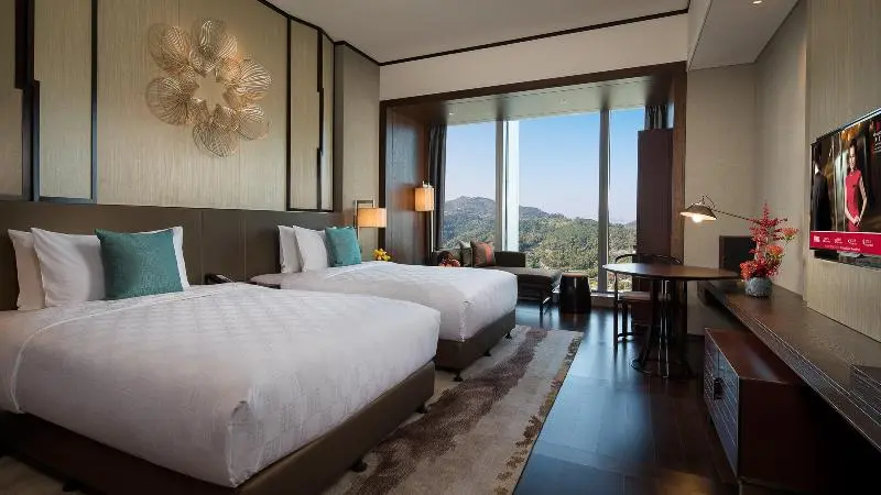 キングサイズベッドのスタンダードルーム, Hualuxe Xiamen Haicang Habour View An Ihg