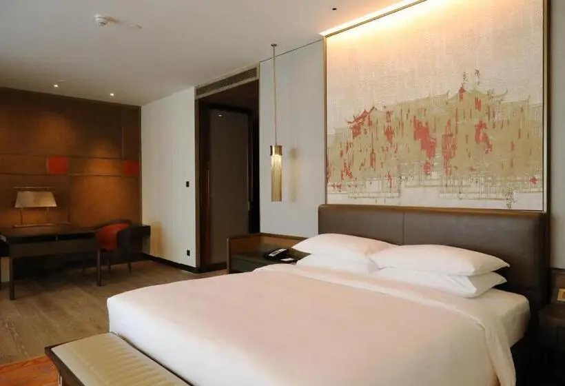 キングサイズベッドのデラックスルーム, Grand Hyatt Xi An
