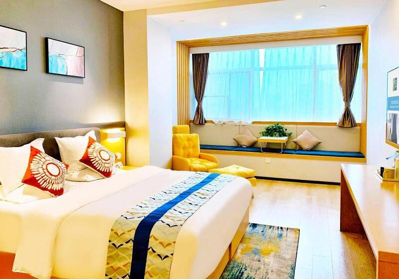 キングサイズベッドのスタンダードルーム, Holiday Inn Express Jinan Exhibition Center By Ihg