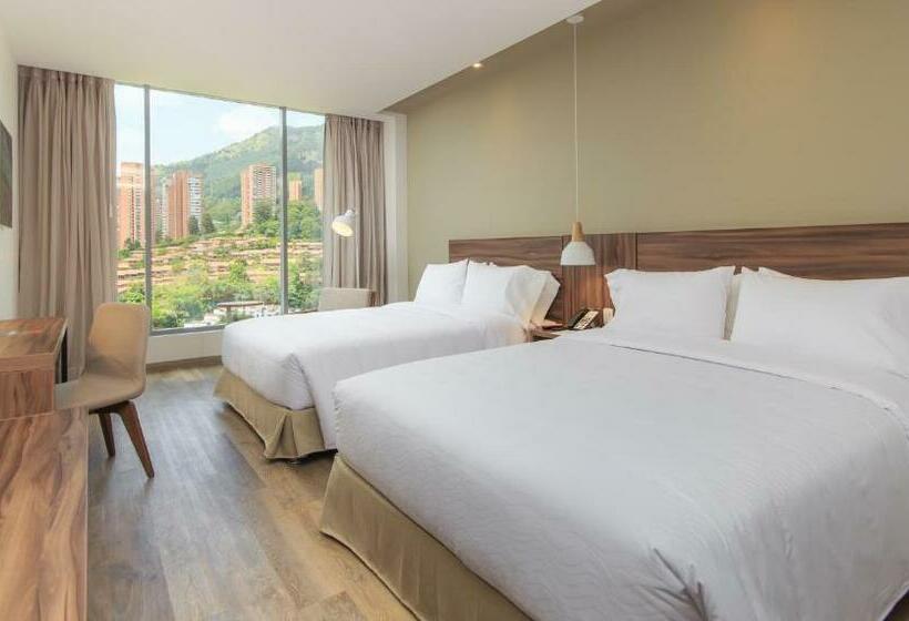 Номер Стандарт 2 Двуспальные Кровати, Novotel Medellin El Tesoro