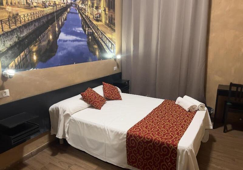 带共用浴室的标准房间, Albergo Corvetto Corso Lodi