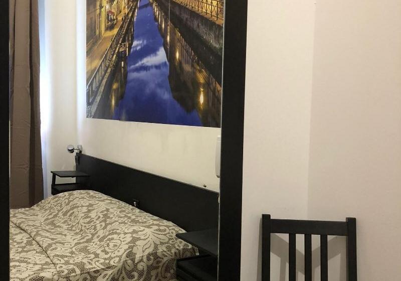 带共用浴室的标准房间, Albergo Corvetto Corso Lodi