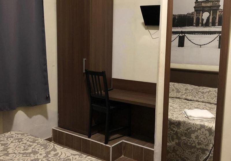 带共用浴室的标准房间, Albergo Corvetto Corso Lodi