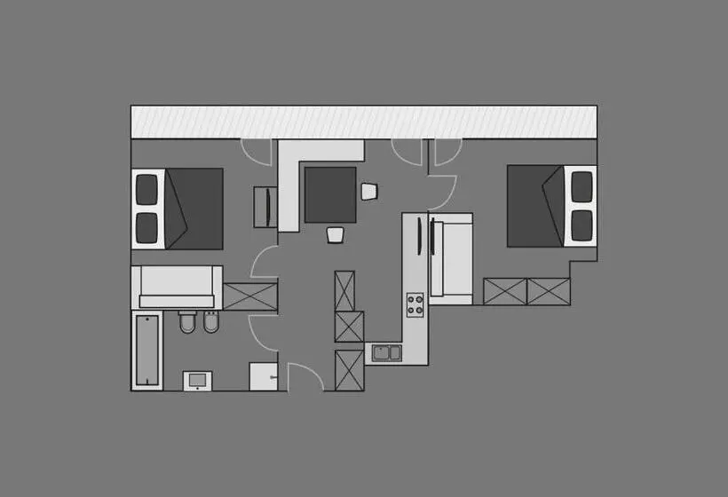 １ベッドルームアパートメント, Apartments & Garnì Pre Da Nai
