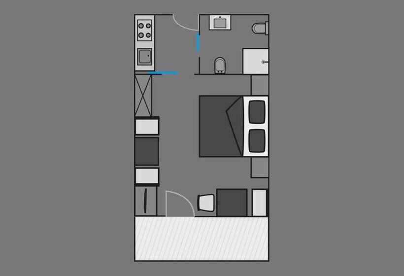 استودیو استاندارد با بالکن, Apartments & Garnì Pre Da Nai