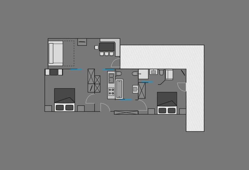 آپارتمان 1 خوابه با بالکن, Apartments & Garnì Pre Da Nai