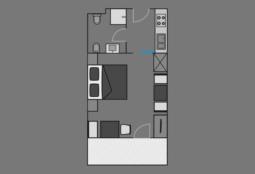 استودیو استاندارد با بالکن, Apartments & Garnì Pre Da Nai