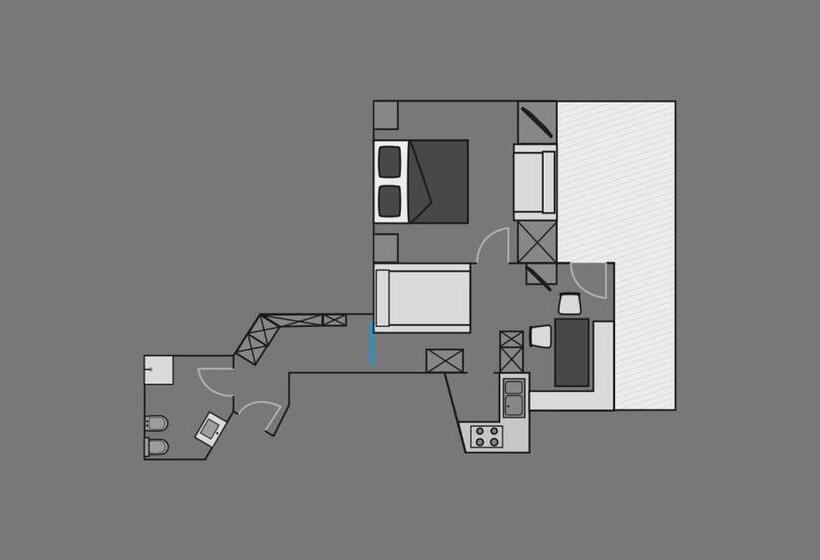 آپارتمان 1 خوابه با تراس, Apartments & Garnì Pre Da Nai