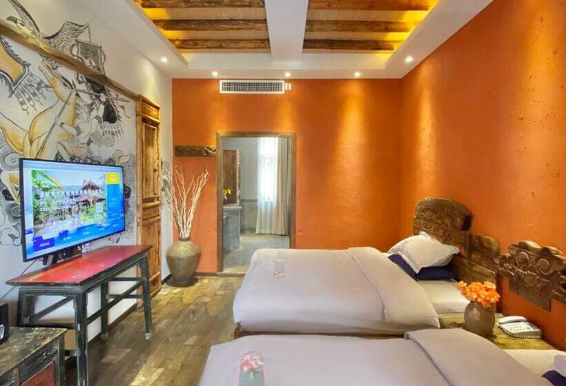 수피리어 룸 가든 전망, Old Story Inn Lijiang Old Town