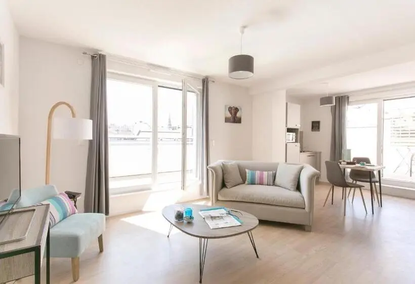Huoneisto 1 Makuuhuone, Zenao Appart Hôtels Mulhouse
