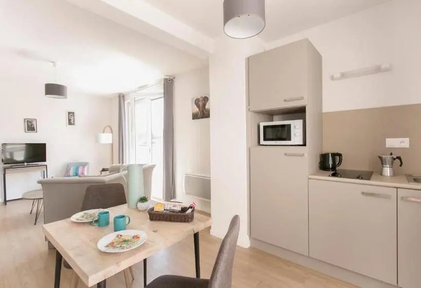 Huoneisto 1 Makuuhuone, Zenao Appart Hôtels Mulhouse