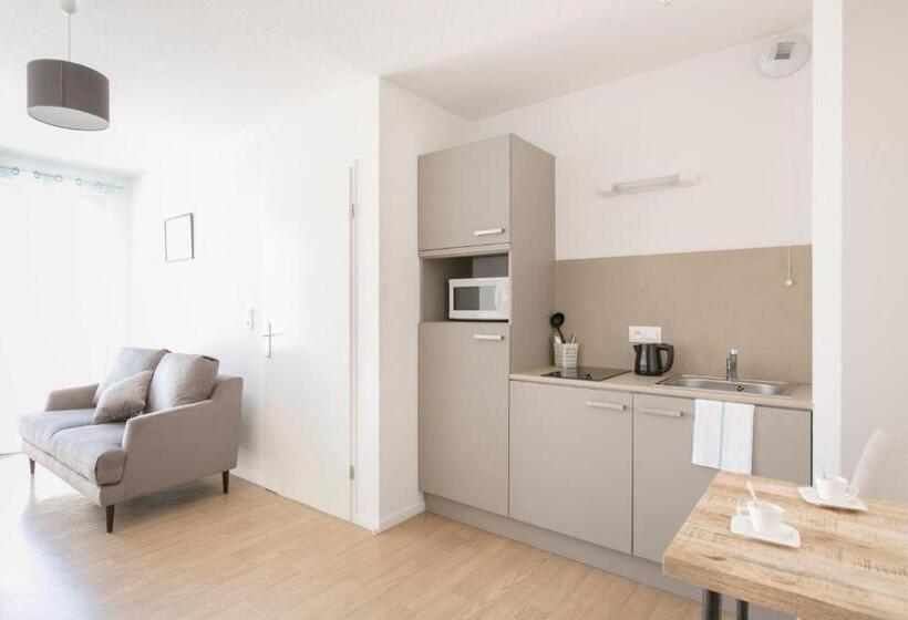 Апартаменты 1 Спальня, Zenao Appart Hôtels Mulhouse