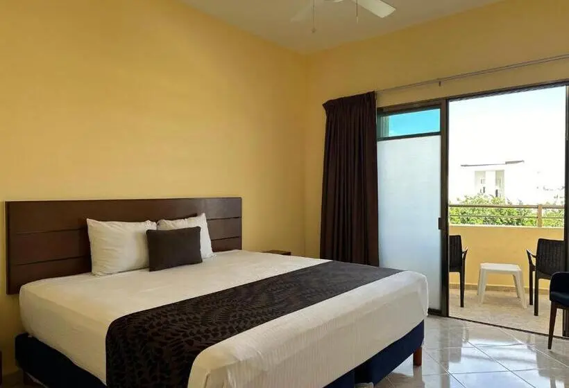 キングサイズベッドのスタンダードルーム, Selina Playa Del Carmen Hostel