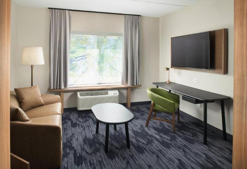 带大床的标准工作室, Fairfield Inn & Suites By Marriott Athens