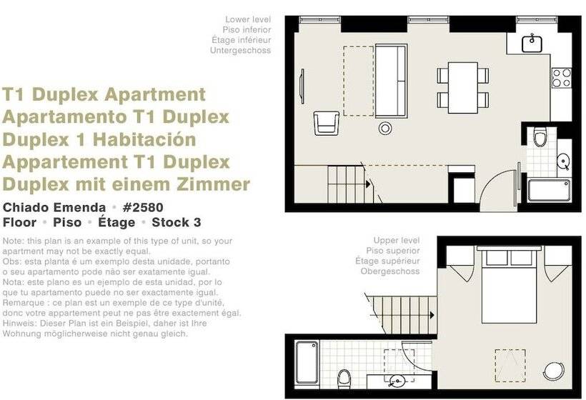 침실 1개 복층 룸, Lisbon Serviced Apartments   Chiado Emenda