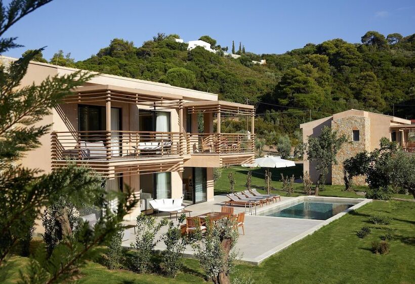 침실 4개 빌라, Elivi Skiathos