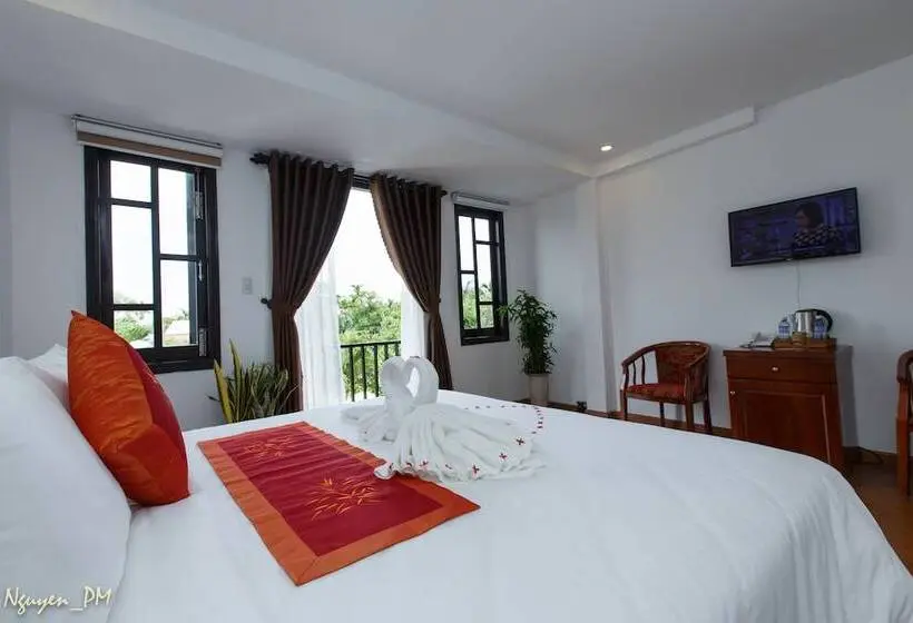 دیلکس آپارتمان 1- خوابه با چشم انداز استخر, Gia Lam Villa Hoi An