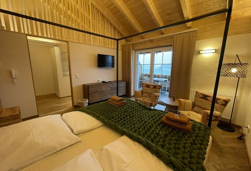 غرفة قياسية مطلة على الجبل, Landhaus Kössel