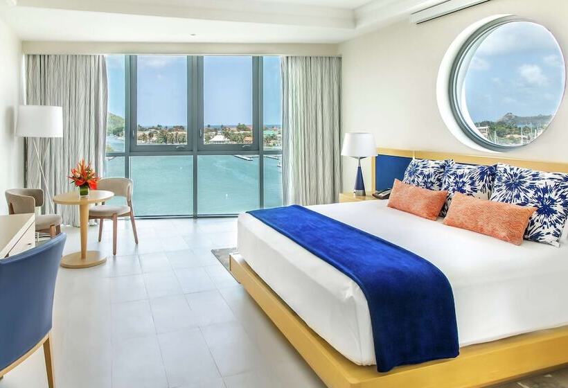 اتاق استاندارد با تخت دوبل و چشم‌انداز, Harbor Club St. Lucia, Curio Collection By Hilton