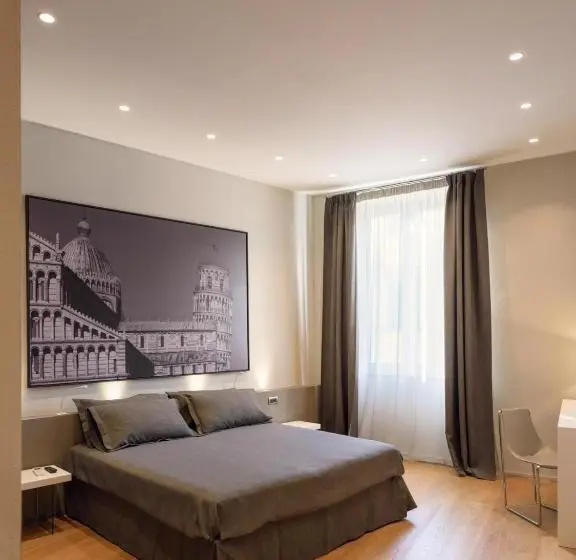 キングサイズベッドのデラックスルーム, Palazzo Vasarri Luxury Design Suites
