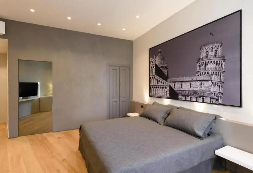 キングサイズベッドのデラックスルーム, Palazzo Vasarri Luxury Design Suites