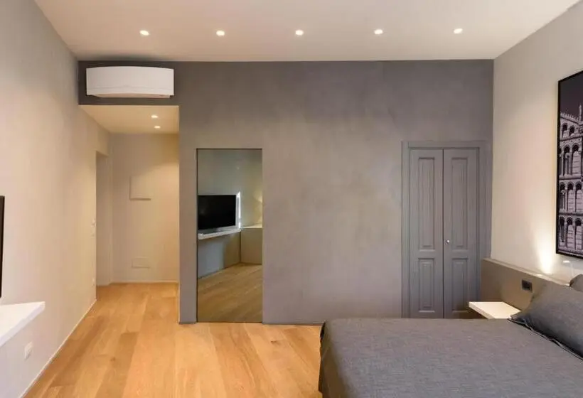 キングサイズベッドのデラックスルーム, Palazzo Vasarri Luxury Design Suites