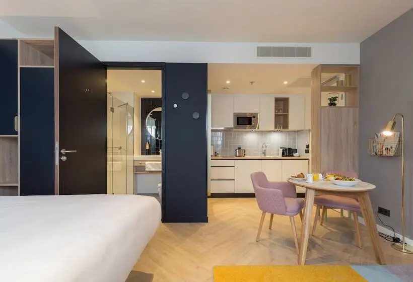 ダブルベッドのスタンダードスタジオ, Staybridge Suites The Hague   Parliament, An Ihg