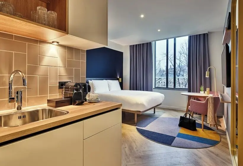 ダブルベッドのスタンダードスタジオ, Staybridge Suites The Hague   Parliament, An Ihg