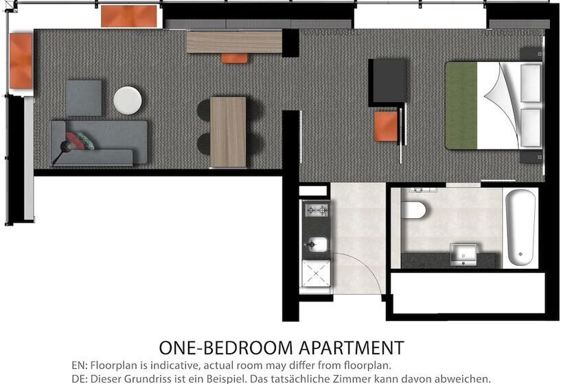 آپارتمان 1 خوابه, Adina Apartment Hotel Hamburg Speicherstadt