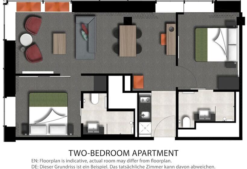 آپارتمان 2 خوابه, Adina Apartment Hotel Hamburg Speicherstadt