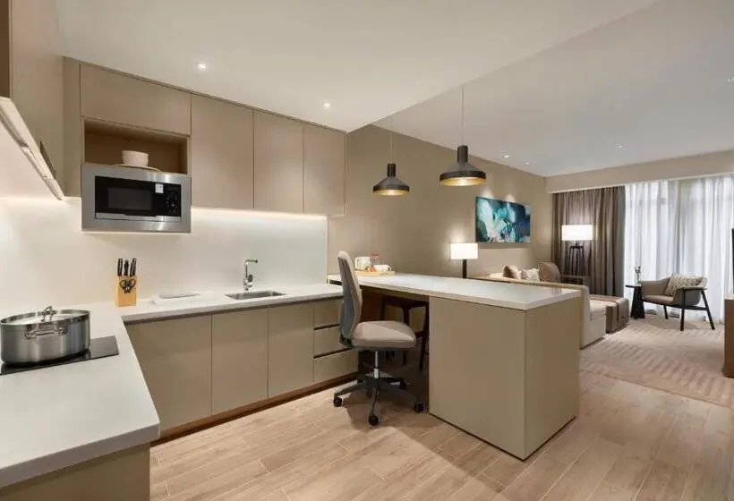 キングサイドベッドのスタンダードワンルーム, Hyatt House Chengdu Pebble Walk