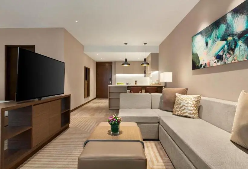 キングサイドベッドのスタンダードワンルーム, Hyatt House Chengdu Pebble Walk