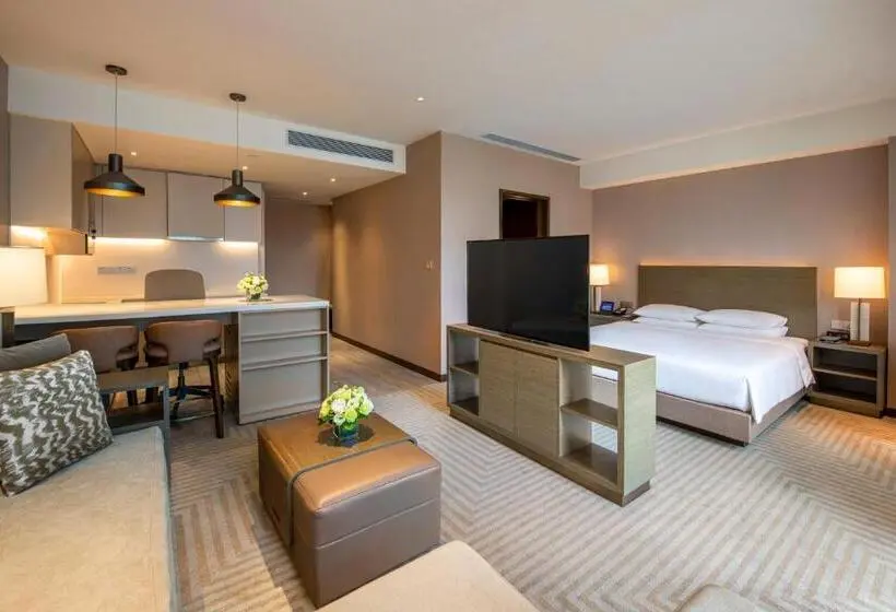 キングサイドベッドのスタンダードワンルーム, Hyatt House Chengdu Pebble Walk