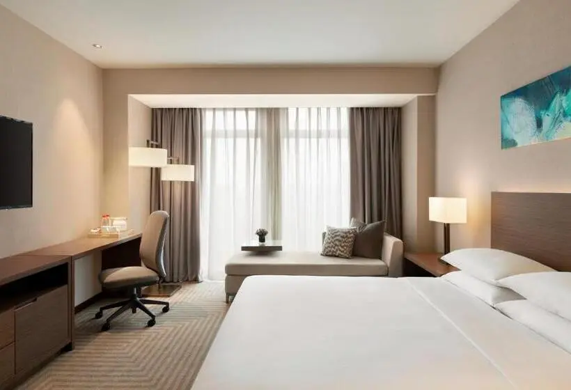 キングサイズベッドのスタンダードルーム, Hyatt House Chengdu Pebble Walk