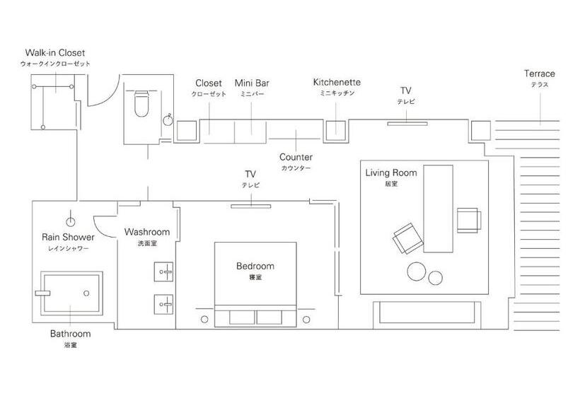 سوئیت با تخت بزرگ, The Thousand Kyoto