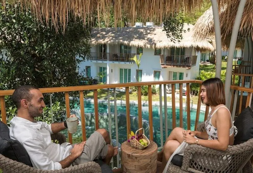 اتاق استاندارد با چشم‌انداز استخر, Eden Beach Khaolak Resort And Spa A Lopesan Collection Hotel   Sha Extra Plus