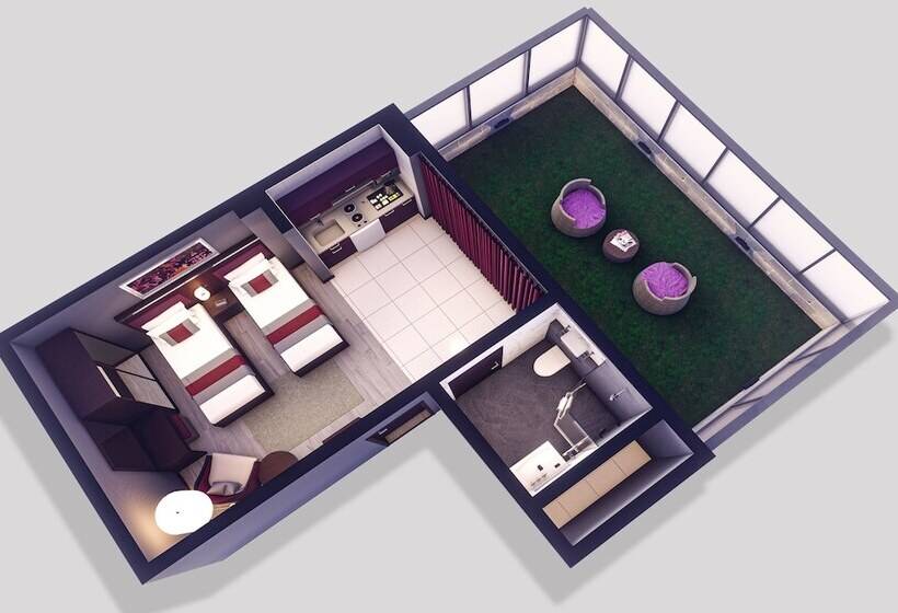 غرفة قياسية مزوَّدة بتراس, Normas