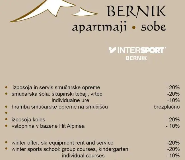 テラス付き１ベッドルームアパートメント, Apartments And Rooms Bernik