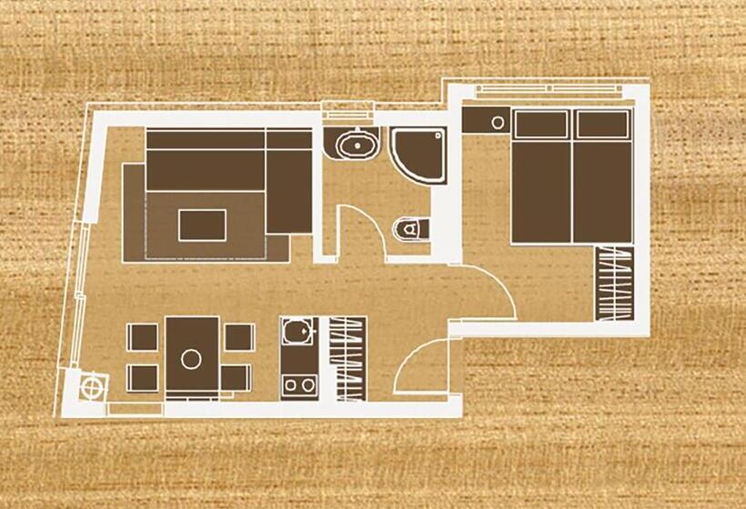 آپارتمان عادی 1 خوابه, Apartments And Rooms Bernik