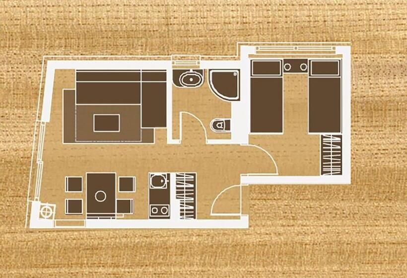 آپارتمان عادی 1 خوابه, Apartments And Rooms Bernik