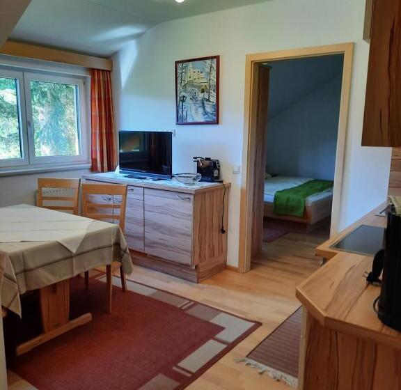 バルコニー付き1ベッドルームアパートメント, Landgasthof Hubertusstubn