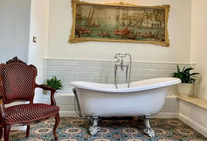 キングサイズベッドのデラックスルーム, Villa Scinata Dimora Storica