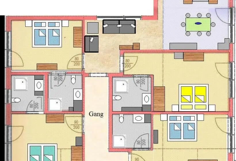４ベッドルームアパートメント, Gruber's Gästehaus