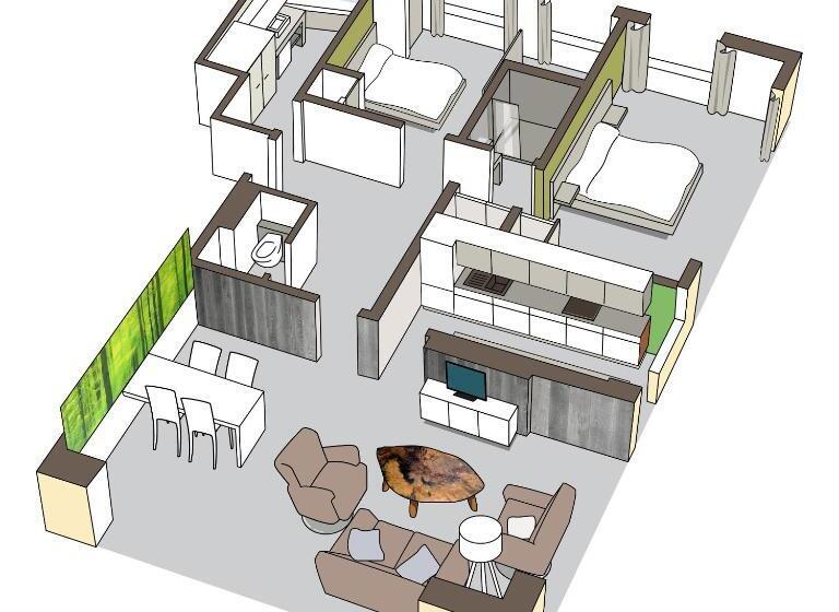 2ベッドルームデラックスアパートメント, Apart! & Moment!