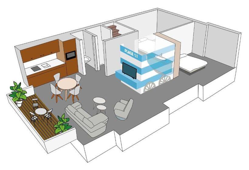 2ベッドルームのスーペリアアパートメント, Apart! & Moment!