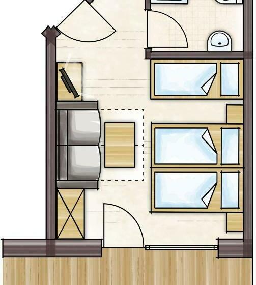 バルコニー付きスタンダードルーム, Jausenstation Pfefferbauer