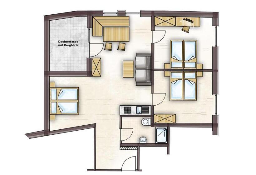 2 Bedroom Apartment with Views, Jausenstation Pfefferbauer
