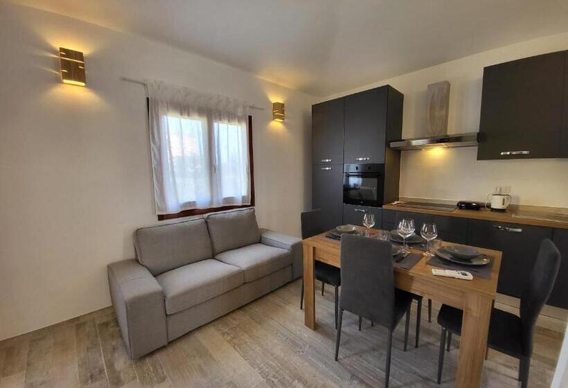 1ベッドルームのデラックスアパートメント, Residence Lu Lamoni Costa Nord
